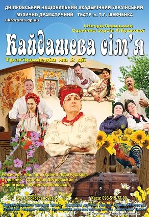 Вистава «Кайдашева сім'я». Дніпро